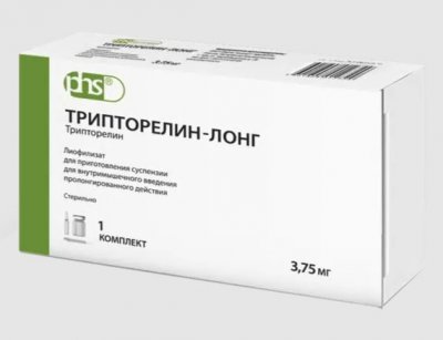Купить трипторелин-лонг, лиофилизат для приготовления суспензии для в/мышечного введения с пролонг действия 3,75мг, флакон в Нижнем Новгороде