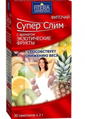 Купить супер слим чай с ароматом экзотических фруктов, фильтр-пакеты 2г, 30 шт бад в Нижнем Новгороде