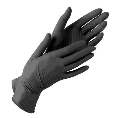 Купить перчатки manual bn117, смотр.нестер.нитрил. черные, р.s пар №50 в Нижнем Новгороде