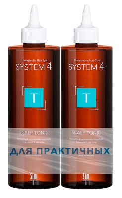Купить система 4 (system 4), тоник терапевтический т для нормальной и жирной кожи головы, 500мл 2шт в Нижнем Новгороде