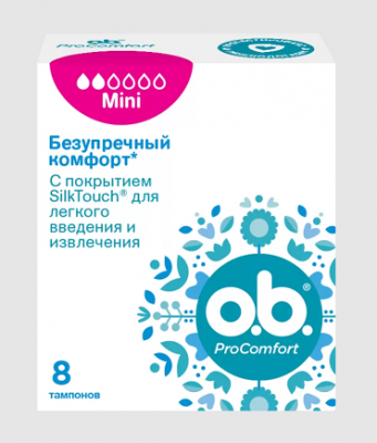 Купить о.b.тампоны про комфорт мини, 8шт в Нижнем Новгороде