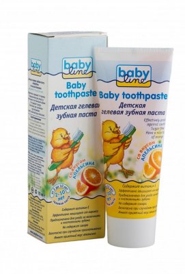 Купить babyline (бэбилайн) зубная паста для детей апельсин 2-10лет, 75мл в Нижнем Новгороде