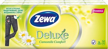 Zewa (Зева) носовые платочки Делюкс Ромашка, 10х6 шт