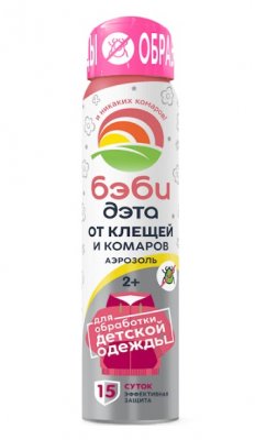 Купить дэта беби аэрозоль от клещей и комаров, 100мл в Нижнем Новгороде