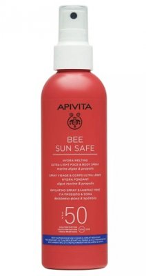 Купить apivita (апивита) bee sun safe спрей для лица и тела ультралегкий солнцезащитный тающий, 200 мл spf50 в Нижнем Новгороде