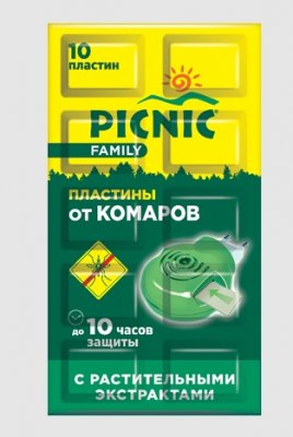 Купить пикник (picnic) family пластилки от комаров, 10 шт в Нижнем Новгороде