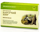 Купить барсучий жир обогащенный фитосила, капсулы 0,3г 100 шт. бад в Нижнем Новгороде