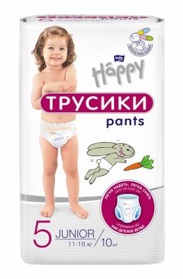 Купить bella baby happy (белла) подгузники-трусы 5 джуниор 11-18кг 10 шт в Нижнем Новгороде