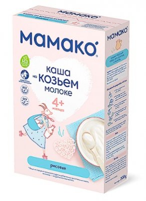 Купить мамако каша рисовая на козьем молоке с 4 месяцев, 200г в Нижнем Новгороде