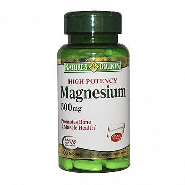Nature's Bounty (Нэйчес Баунти) Магний 500мг, таблетки 100 шт БАД