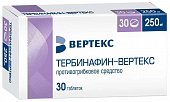 Купить тербинафин-вертекс, таблетки 250мг, 30 шт в Нижнем Новгороде