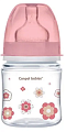 Купить canpol (канпол) бутылочка easystart newborn baby с широким горлышком антиколиковая с рождения, 120 мл, 35/216 розовый в Нижнем Новгороде