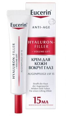 Купить эуцерин (eucerin hyaluron-filler+volume-lift (эуцерин) крем для кожи вокруг глаз 15 мл в Нижнем Новгороде