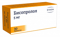 Купить бисопролол, таблетки, покрытые пленочной оболочкой 5мг, 30 шт в Нижнем Новгороде