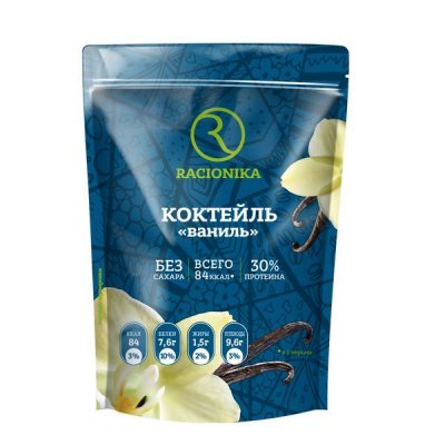 Купить racionika diet (рационика) коктейль диетический вкус ванили без сахара, пакет 275г в Нижнем Новгороде