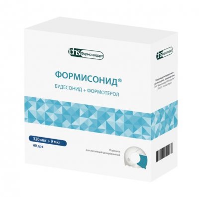 Купить формисонид, порошок для ингаляций дозированный 320мкг+9мкг, 60 шт блистеры в ингаляторах в Нижнем Новгороде