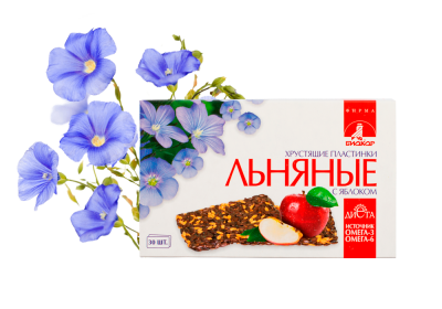Купить льняные хрустящие пластинки биокор с яблоком 3,5г 30 шт бад в Нижнем Новгороде