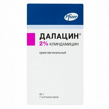 Далацин, крем вагинальный 2%, 40г в комплекте с аппликаторами 7 шт