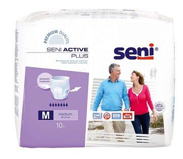 Seni (Сени) трусы Актив плюс медиум 10шт (80-110см)