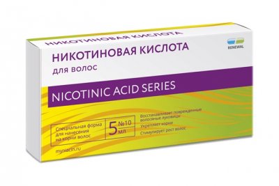 Купить никотиновая кислота для волос, равствор в ампулах 5мл,10 шт в Нижнем Новгороде