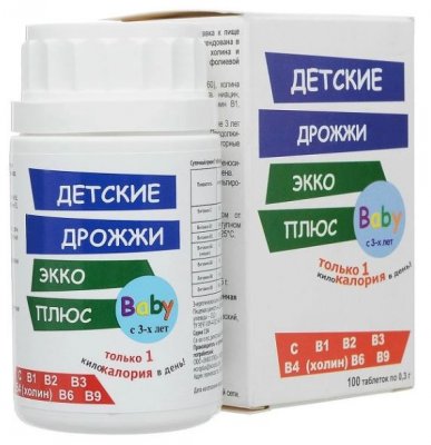 Купить дрожжи пивные экко плюс детские, таблетки 100 шт бад в Нижнем Новгороде