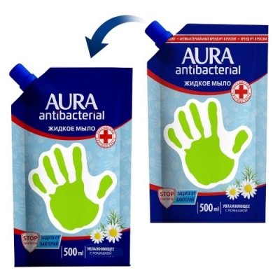 Купить aura (аура) мыло жидкое антибактериальное с ромашкой 500 мл в Нижнем Новгороде