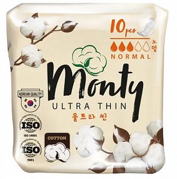 Monty (Монти) Ultra Thin прокладки Нормал плюс, 10 шт