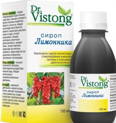 Купить dr vistong (дорктор вистонг) сироп лимонника, флакон 150мл в Нижнем Новгороде