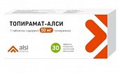 Купить топирамат-алси, таблетки, покрытые пленочной оболочкой, 50мг, 30 шт в Нижнем Новгороде