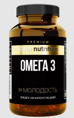 Купить atech nutrition premium (атех нутришн премиум) омега 3, капсулы массой 1350 мг 60 шт бад в Нижнем Новгороде