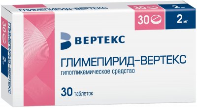 Купить глимепирид, таблетки 2мг, 30 шт в Нижнем Новгороде
