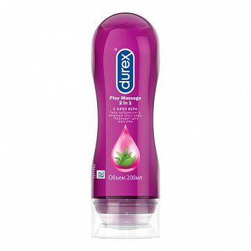 Durex (Дюрекс) гель-смазка 2 в 1 Play Massage Алоэ Вера 200мл