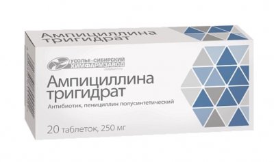 Купить ампициллина тригидрат, таблетки 250мг, 20 шт в Нижнем Новгороде
