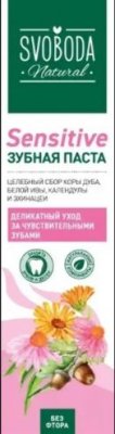 Купить svoboda natural (свобода натурал) зубная паста sensitive 124 гр в Нижнем Новгороде