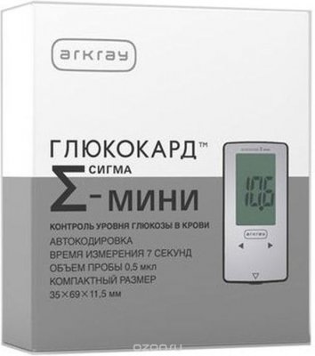 Купить глюкометр глюкокард сигма-мини, комплект в Нижнем Новгороде