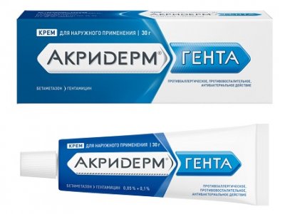 Купить акридерм гента, крем для наружного применения 0,05%+0,1%, туба 30г в Нижнем Новгороде
