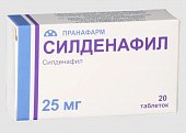 Купить силденафил, таблетки, покрытые пленочной оболочкой 25мг, 20 шт в Нижнем Новгороде