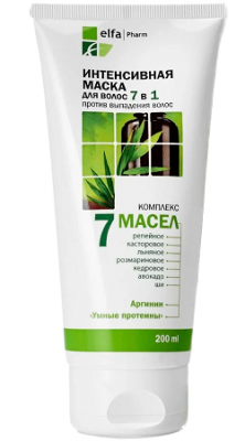 Купить elfa pharm (эльфа фарм) 7 масел маска интенсивная 7в1 против выпадения волос, 200мл в Нижнем Новгороде