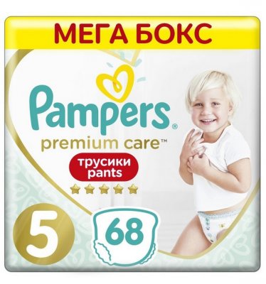 Купить pampers premium care (памперс) подгузники-трусы 5 юниор 12-17кг, 68шт в Нижнем Новгороде