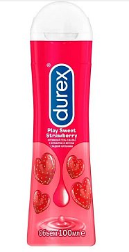 Durex (Дюрекс), гель-смазка Play Sweet Strawberry клубника, 100мл