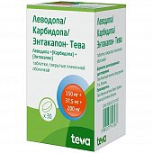 Купить леводопа/карбидопа/энтакапон-тева, таблетки, покрытые пленочной оболочкой,150 мг+37.5 мг+200 мг, 30 шт в Нижнем Новгороде