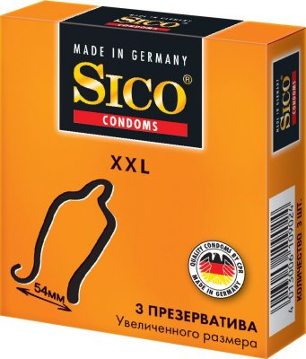 Купить sico (сико) презервативы xxl увеличенного размера 3шт в Нижнем Новгороде