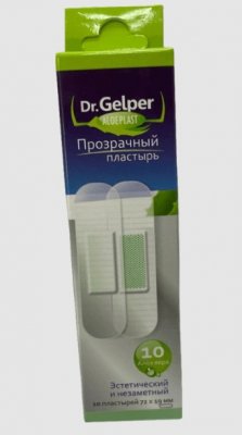 Купить пластырь dr. gelper (др.гелпер) алоэпласт прозрачный, 10 шт в Нижнем Новгороде