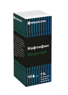Купить нафтифин медисорб, раствор для наружного применения 1%, 10 мл в Нижнем Новгороде