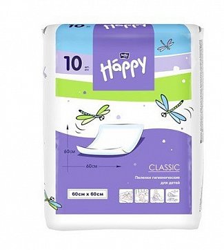 Bella Baby Happy (Белла) пеленки Classic 60х60 10 шт