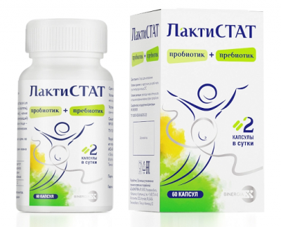 Купить лактистат пробиотик+пребиотик, капсулы 60шт бад в Нижнем Новгороде
