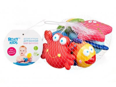 Купить roxy-kids (рокси-кидс) игрушки для ванной морские обитатели, 6 шт в Нижнем Новгороде