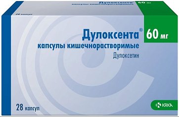 Дулоксента, капсулы кишечнорастворимые 60мг, 28 шт