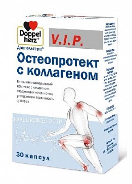 Doppelherz (Доппельгерц) VIP Остеопротект с коллагеном, капсулы, 30 шт БАД