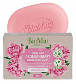 Купить biomio (биомио) bio-soap aromatherapy мыло натуральное пион и эфирное масло пальмарозы 90 гр в Нижнем Новгороде